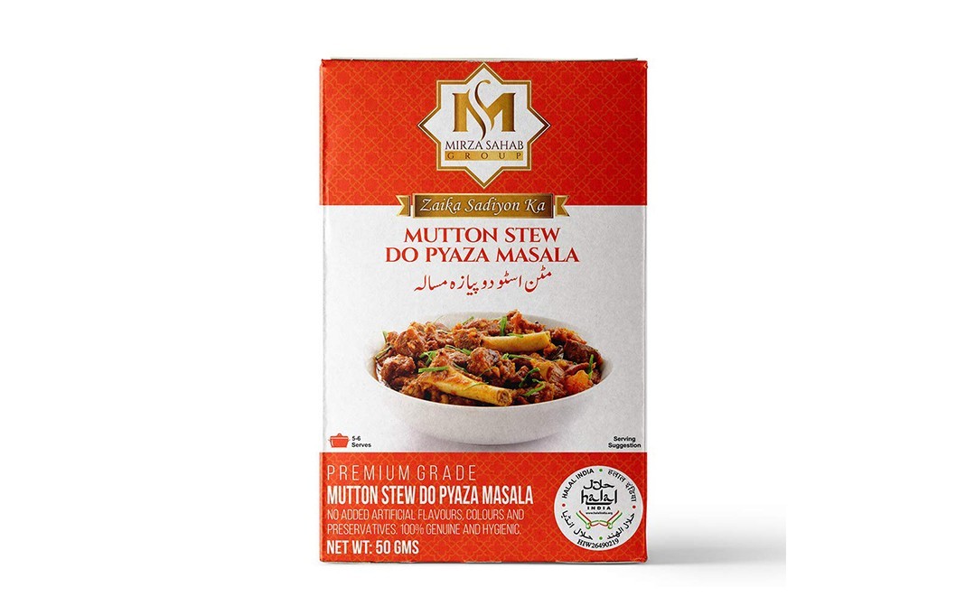 Mirza Sahab Mutton Stew Do Pyaza Masala   Box  50 grams